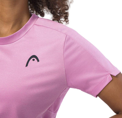 Женская теннисная футболка Head Play Tech T-Shirt - Розовый