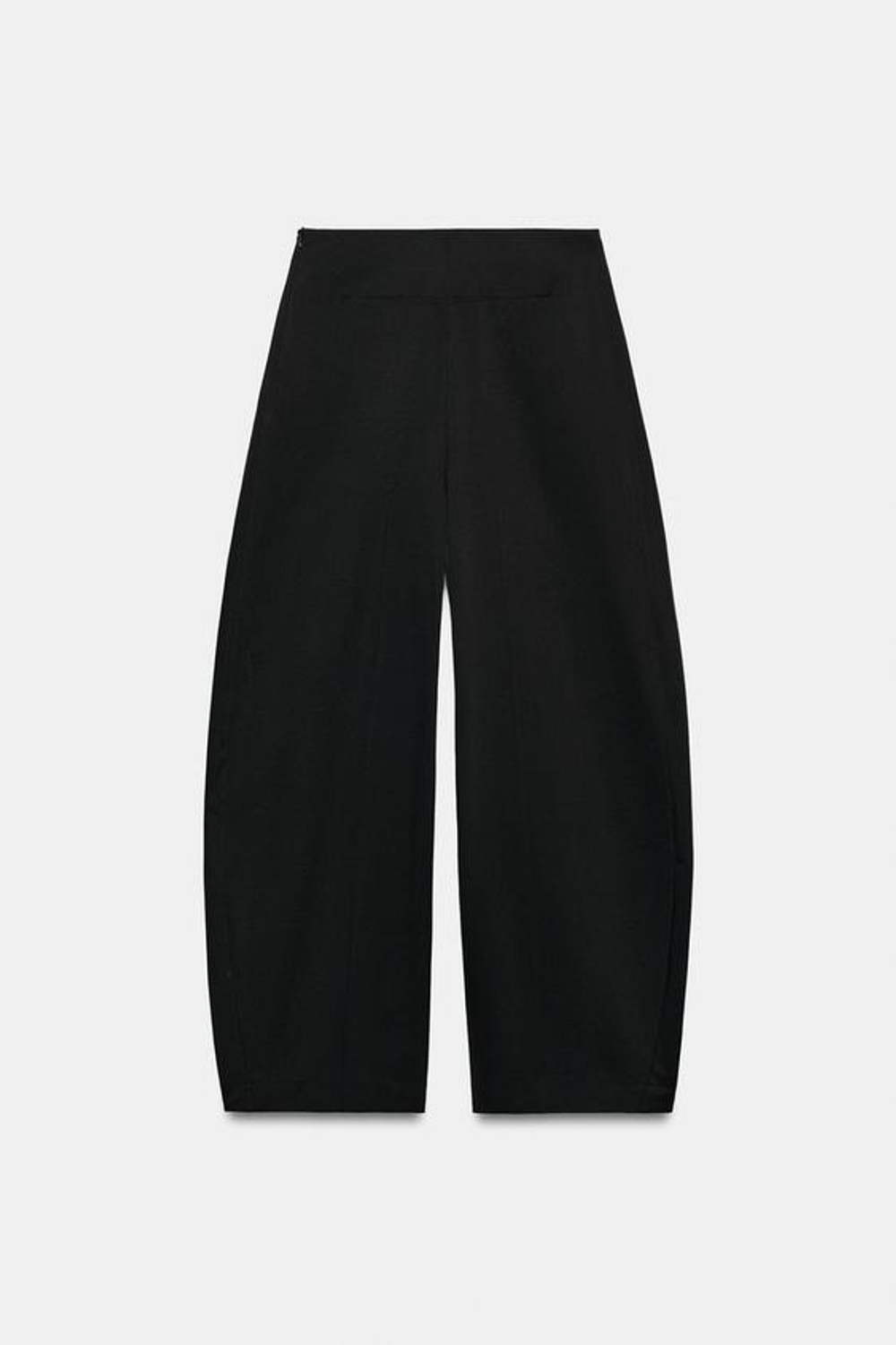 ZARA ШИРОКИЕ БРЮКИ — ZW COLLECTION, ЧЕРНЫЙ