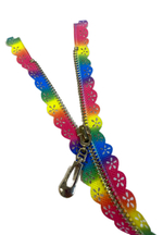 Застежка-молния декоративная разъемная металл №5 70см