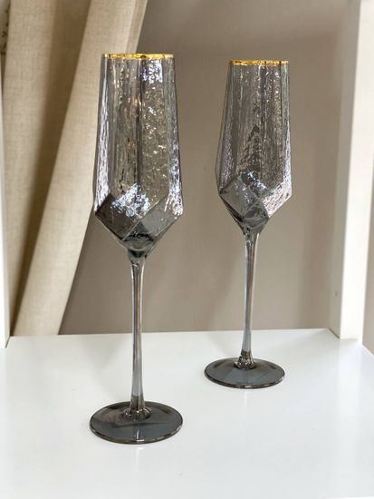 Бокал для шампанского «Наоми Ice», 180 мл, 7×27,5 см