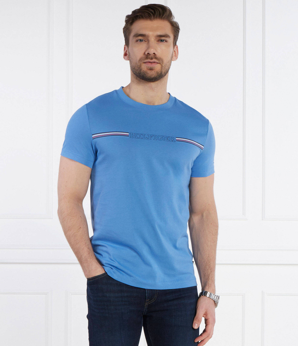 Футболка Tommy Hilfiger - голубой(MW0MW34428)