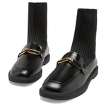 BATA Stretch & Sock Boots Women"s Green/Black/Brown