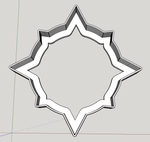 Фигурная рамочка №107 Компас