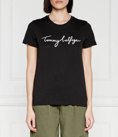 Футболка REG C-NK SIGNATURE Tommy Hilfiger - черный(WW0WW41674)