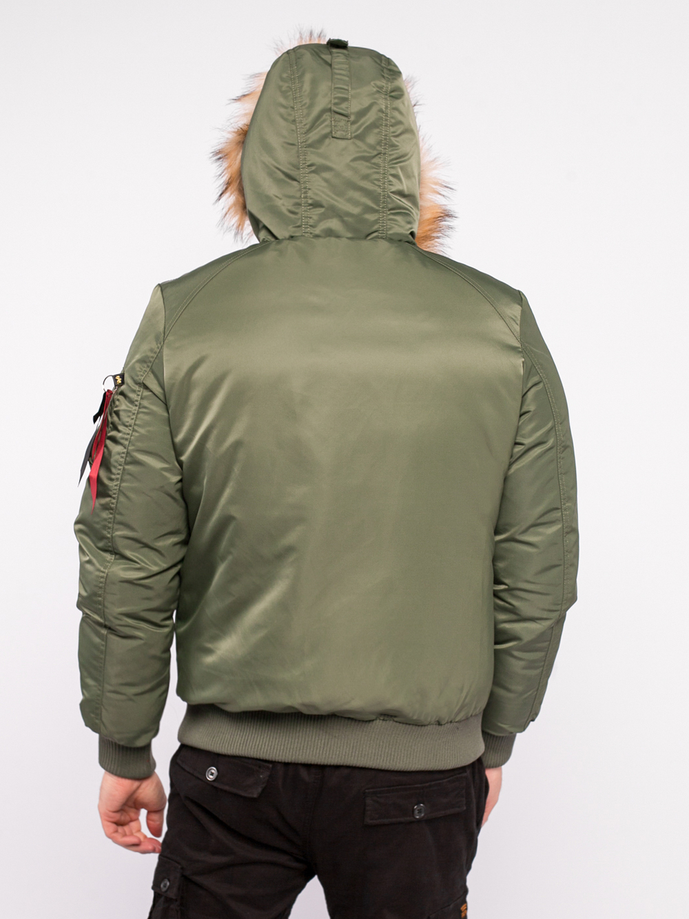 Утепленный бомбер LA-1285 Alpha Industries Зеленый JL