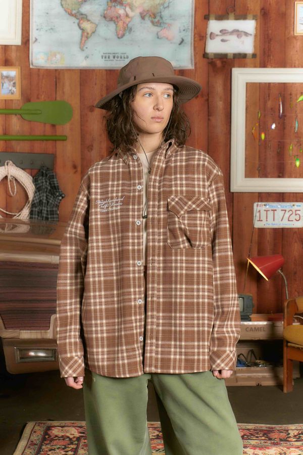 Рубашка Human Flannel Brown - фото 1