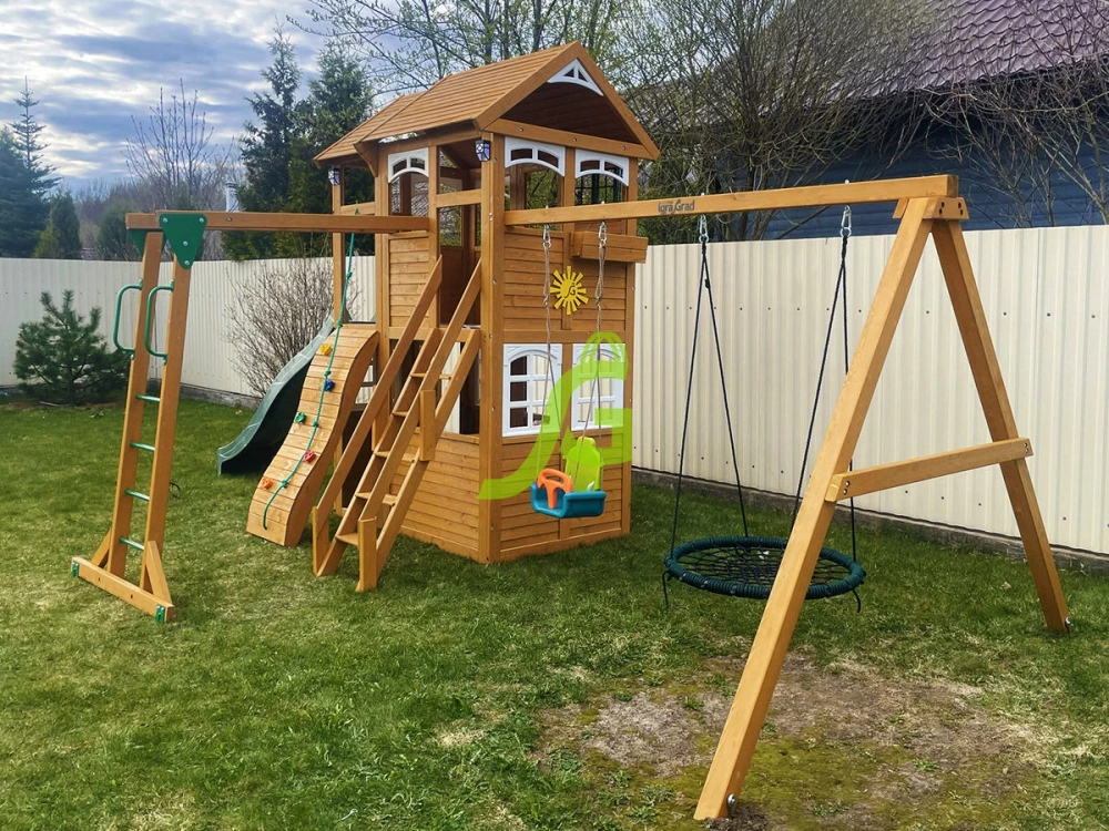 Детская площадка Клубный домик 2 с рукоходом Luxe
