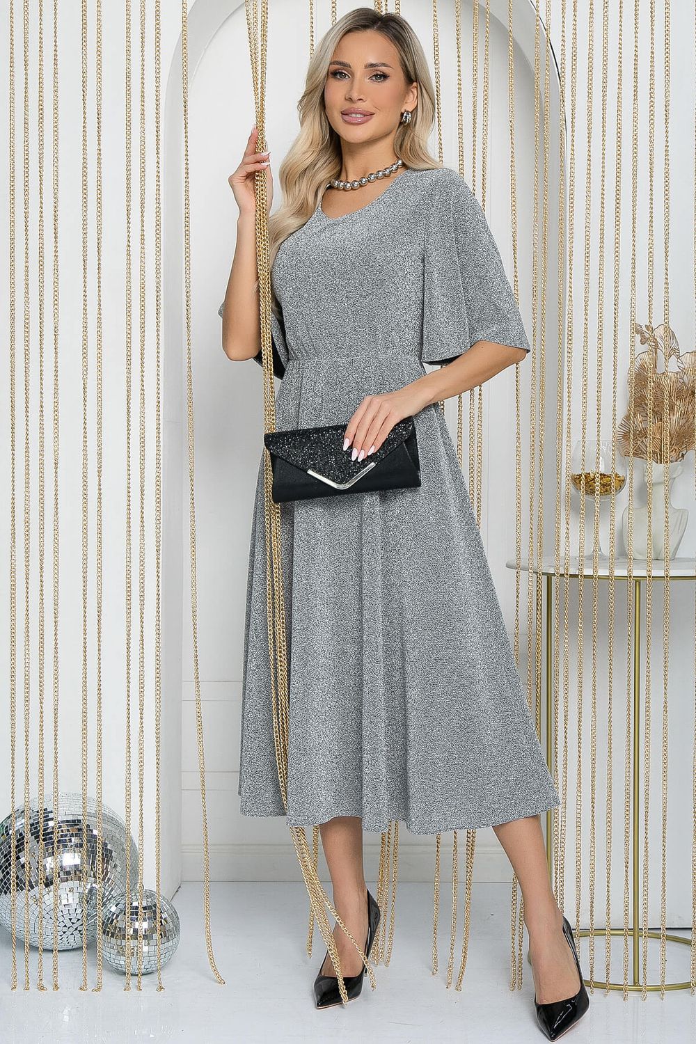 Платье Ирина (серебро) П11955 LT Collection