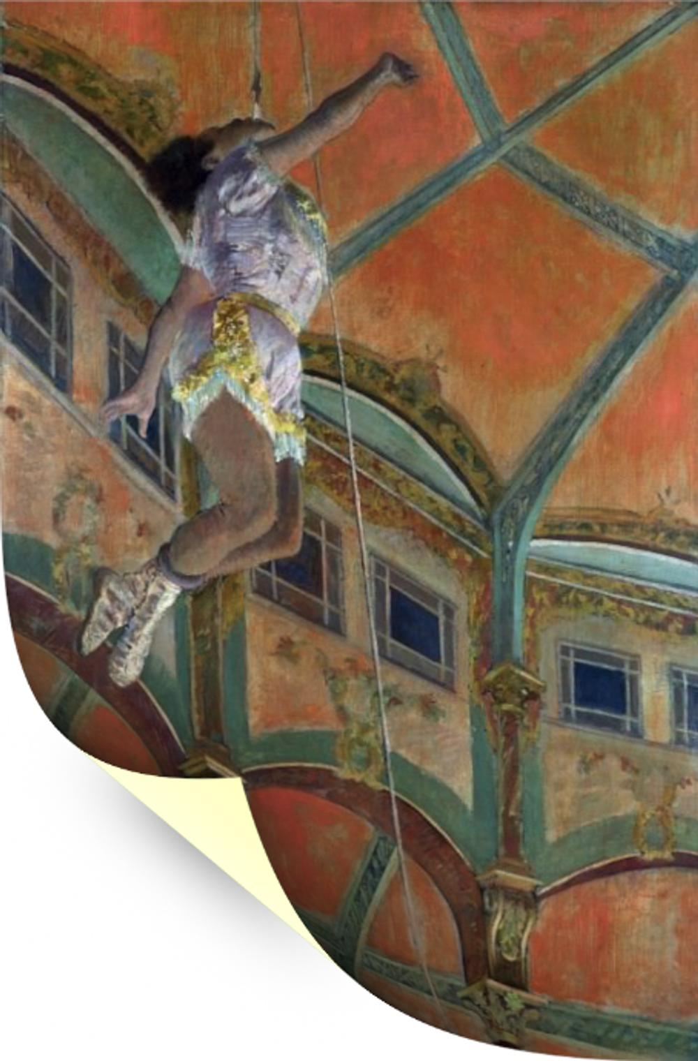 Мисс Ла Ла в цирке Фернандо, Дега, картина для интерьера (репродукция) Настене.рф