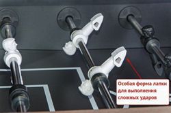 Игровой стол - футбол "Tournament" (142.5x78.2x88см, кубинский махагон)