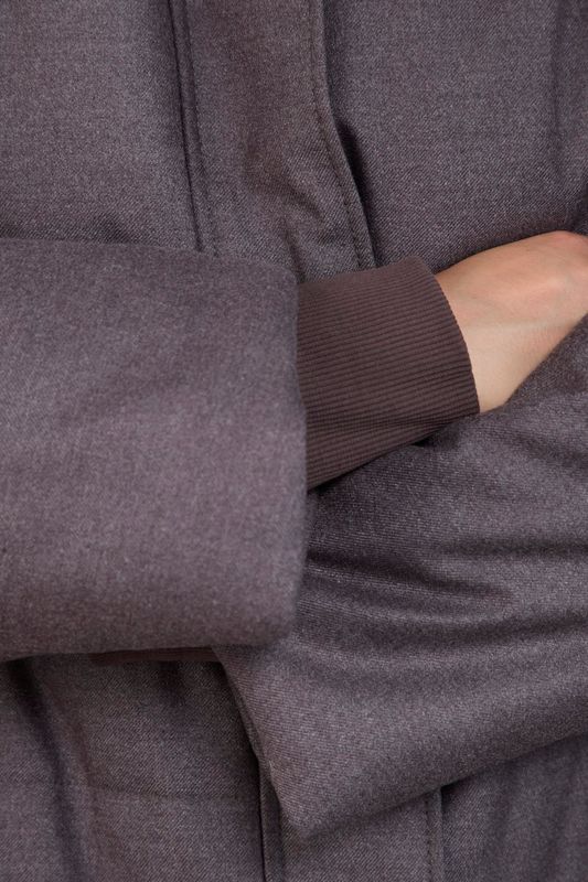 Куртка укороченная стеганая, графит