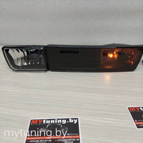 Поворотники с галогеном VW Golf 3 / Vento black