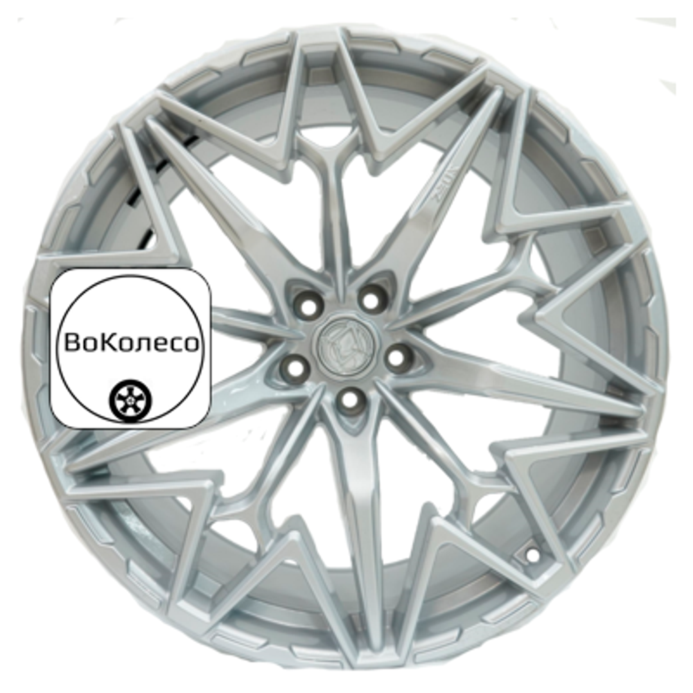 10x22/5x112 ET30 D66,6 ZEUS 2202 (X5/X6/X7/Cullinan) Brilliant Silver Khomen Wheels
