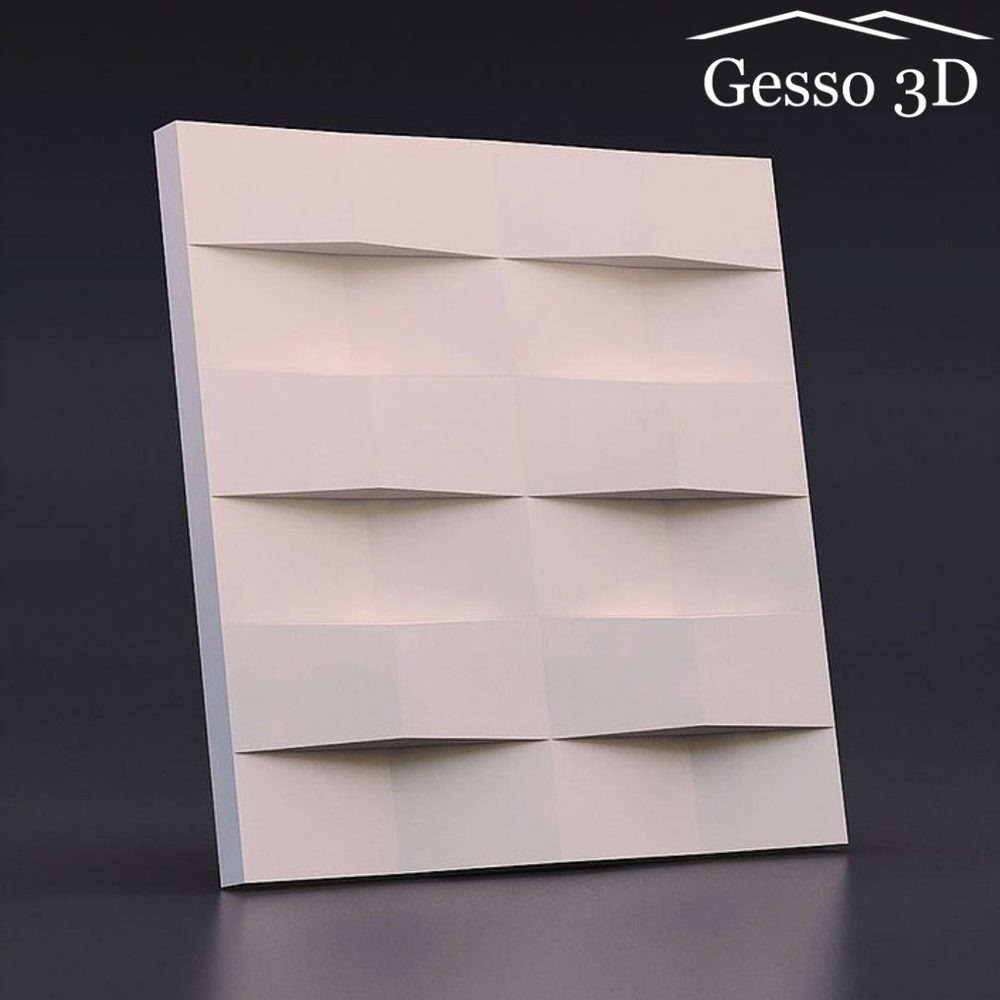 Гипсовая 3D панель Ступенчатый