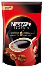 Кофе Nescafe Classic растворимый с добавлением молотой арабики, пакет 150 г