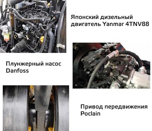 Каток пневмоколесный GROST TR3200 - [3200 кг / Yanmar 4TNV88]