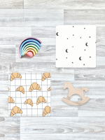 Сет из 2х пелёнок Mjölk Круассаны/Ночное небо