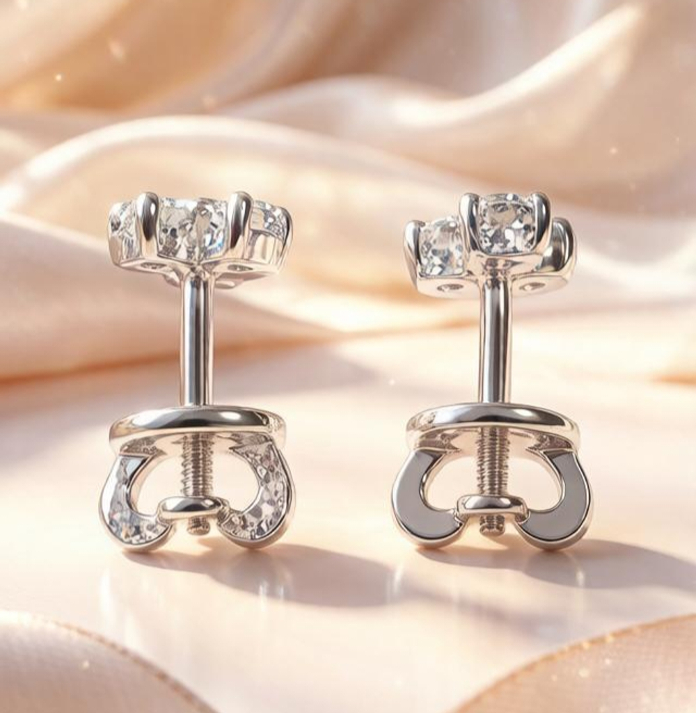 Ювелирные серьги из серебра 925 пробы