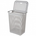 Корзина для белья 50л 42*31*56см светло-серый