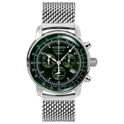 ZEPPELIN Hundred Years Collection Quartz Movement 50 meter Water Resistance Unisex Watch 42mm Green Dial