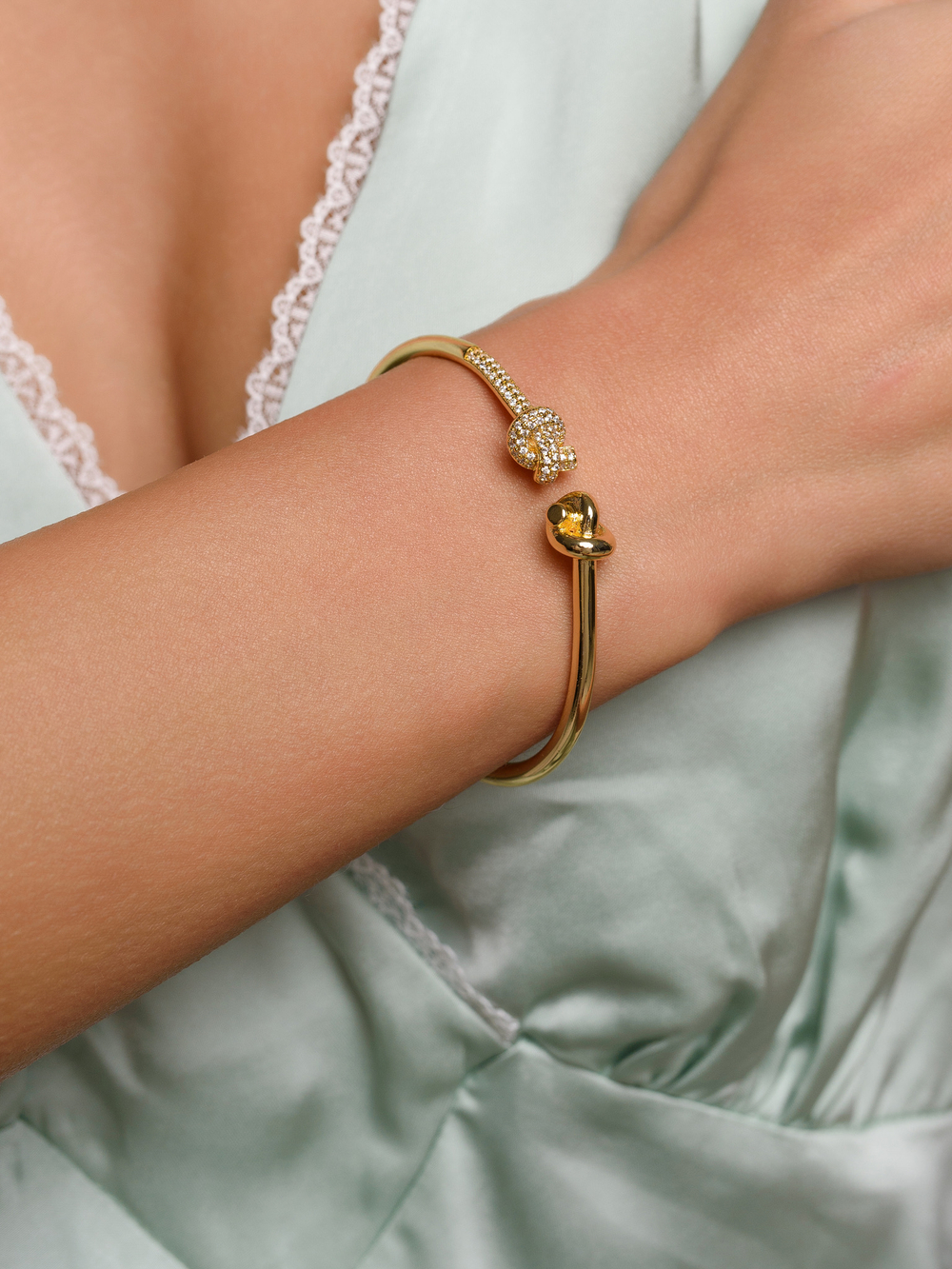 Браслет "Knot shiny" Gold