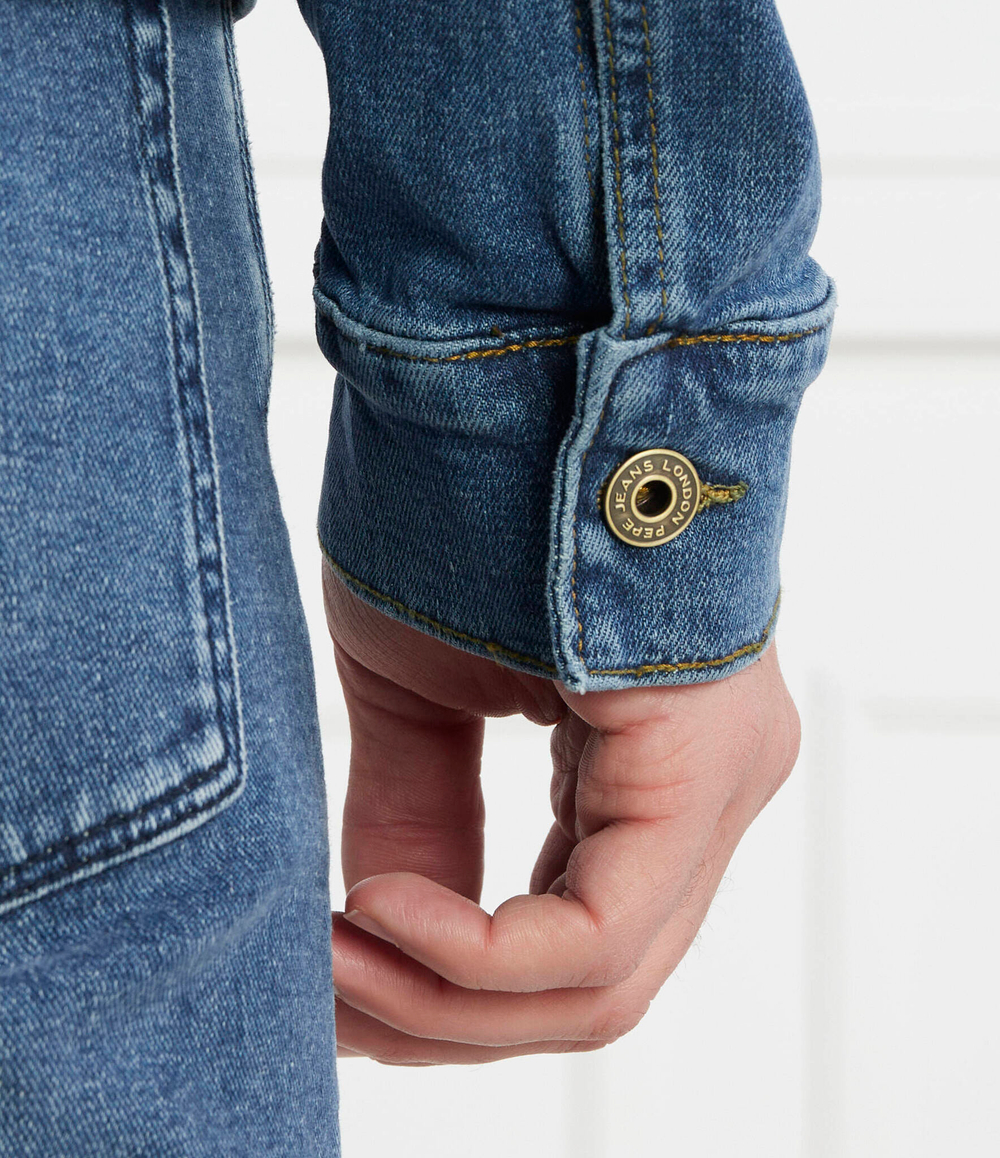 Джинсовая куртка PINNERS Pepe Jeans London - голубой(PM402715HT7)