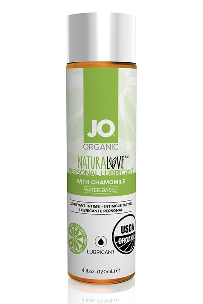 Лубрикант на водной основе с экстрактом ромашки JO NATURALOVE ORIGINAL - 120 мл. (Цвет: не задано)