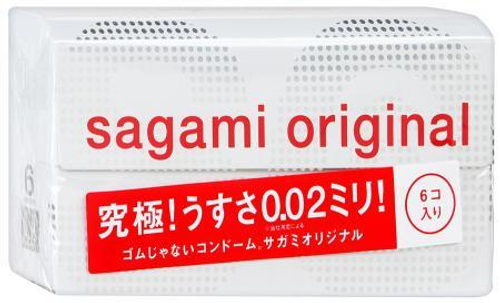 Презервативы Sagami Original 0.02 – ультратонкие, 6 шт.