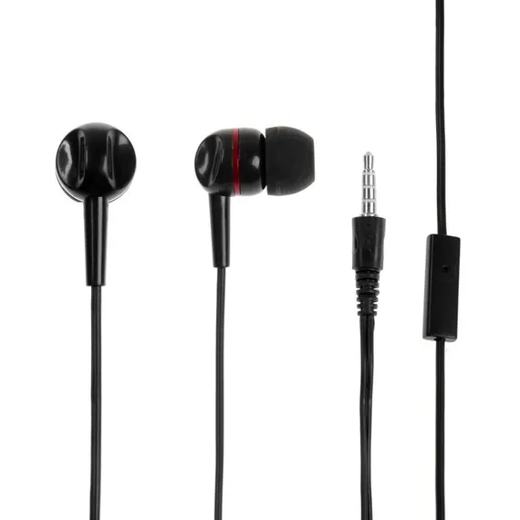 Комплект наушников Hoco W24, проводные, полноразмерные + вакуумные, проводные, красные