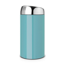 Ведро для мусора Brabantia Touch Bin лазурно-синее 45л вид сбоку