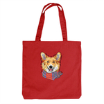 Тканевая сумка "Корги любит тебя больше себя"