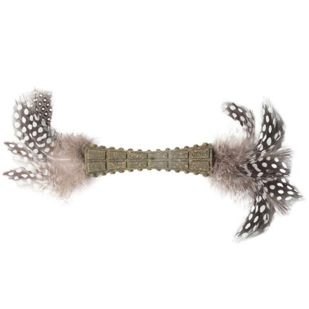 Gigwi JOHNNY STICK Игрушка для кошек Спрессованная кошачья мята с перьями 8см