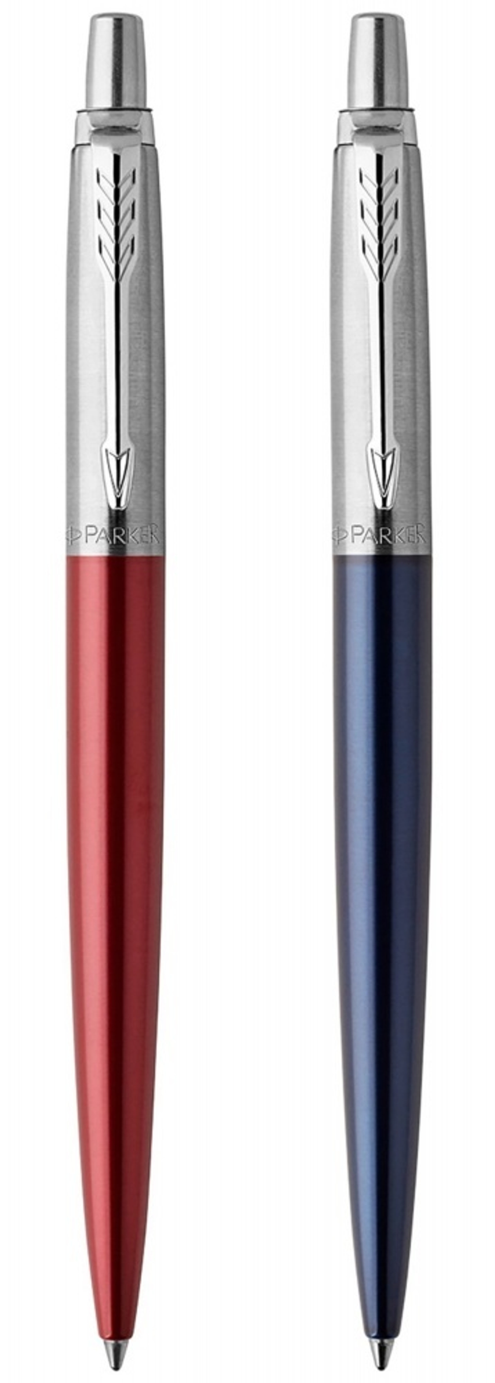 Набор из 2х ручек : Parker "Jotter London" Parker Jotter Essential, Kensington Red CT и Jotter Essential, Royal Blue CT, стержень: M