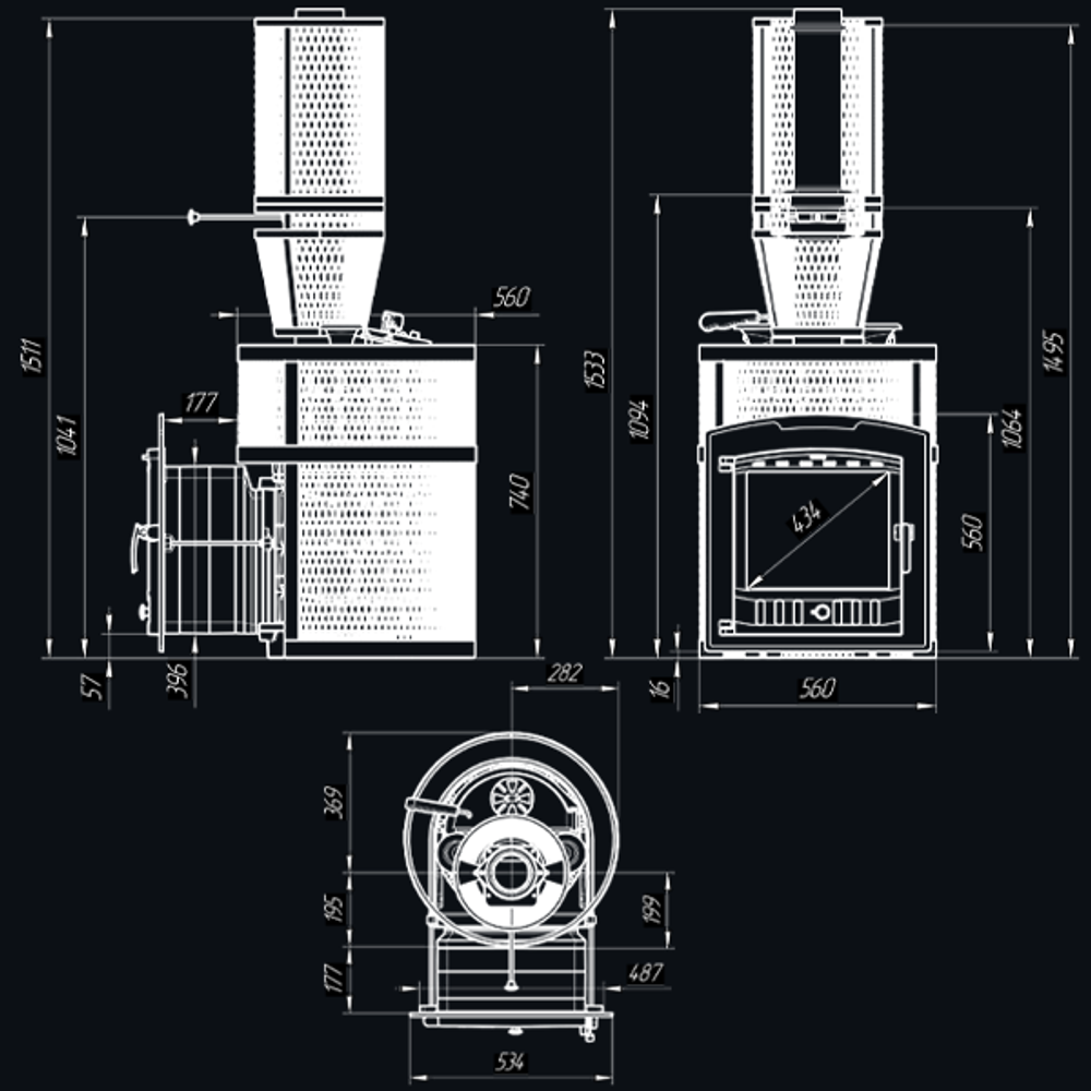 Печь для бани Авангард ЗК 25 (П2) Ураган в круглой сетке