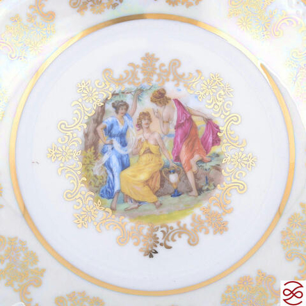 Набор тарелок Queen's Crown Aristokrat Мадонна 17см (6 шт)