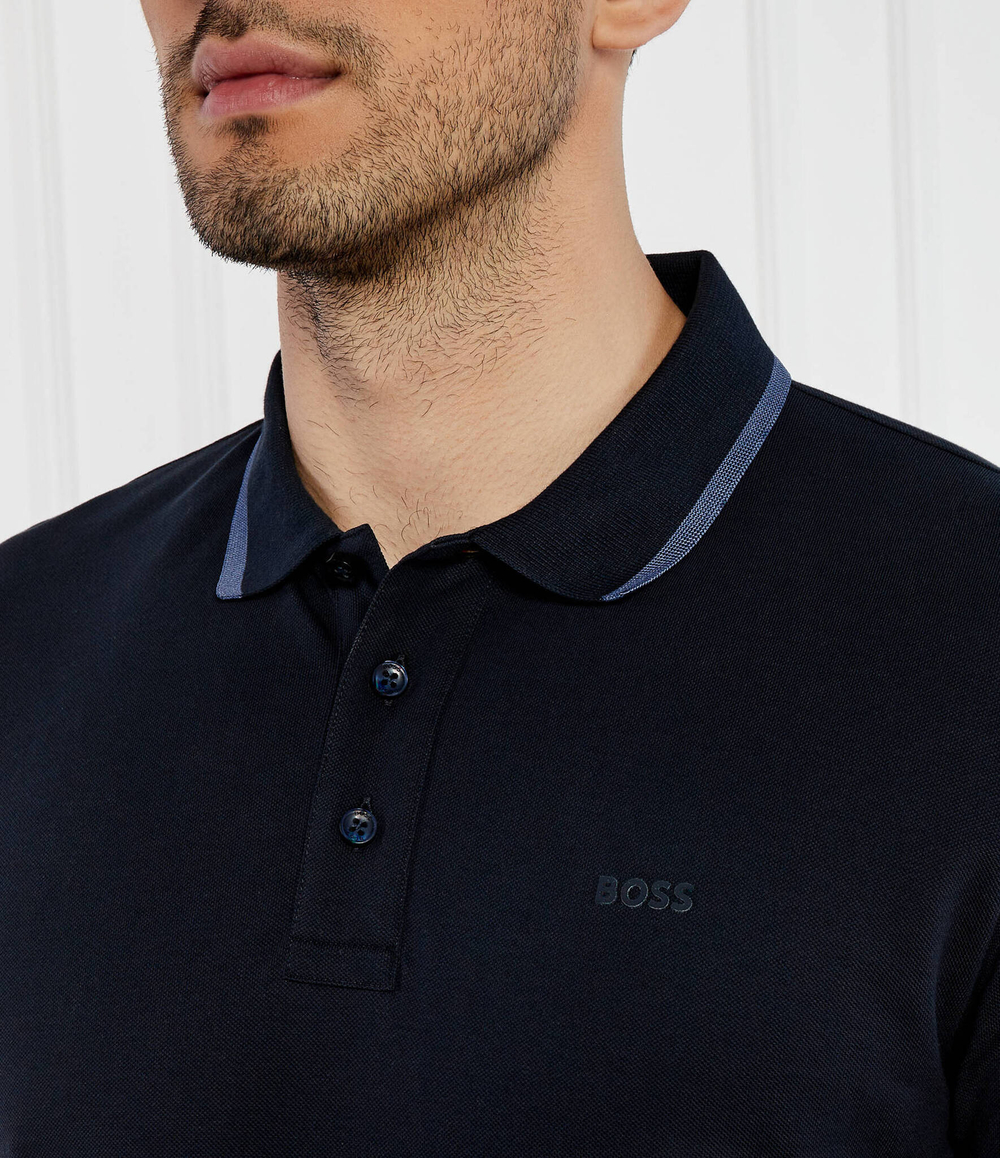 Поло Parlay BOSS BLACK - темно-синий(50494697)