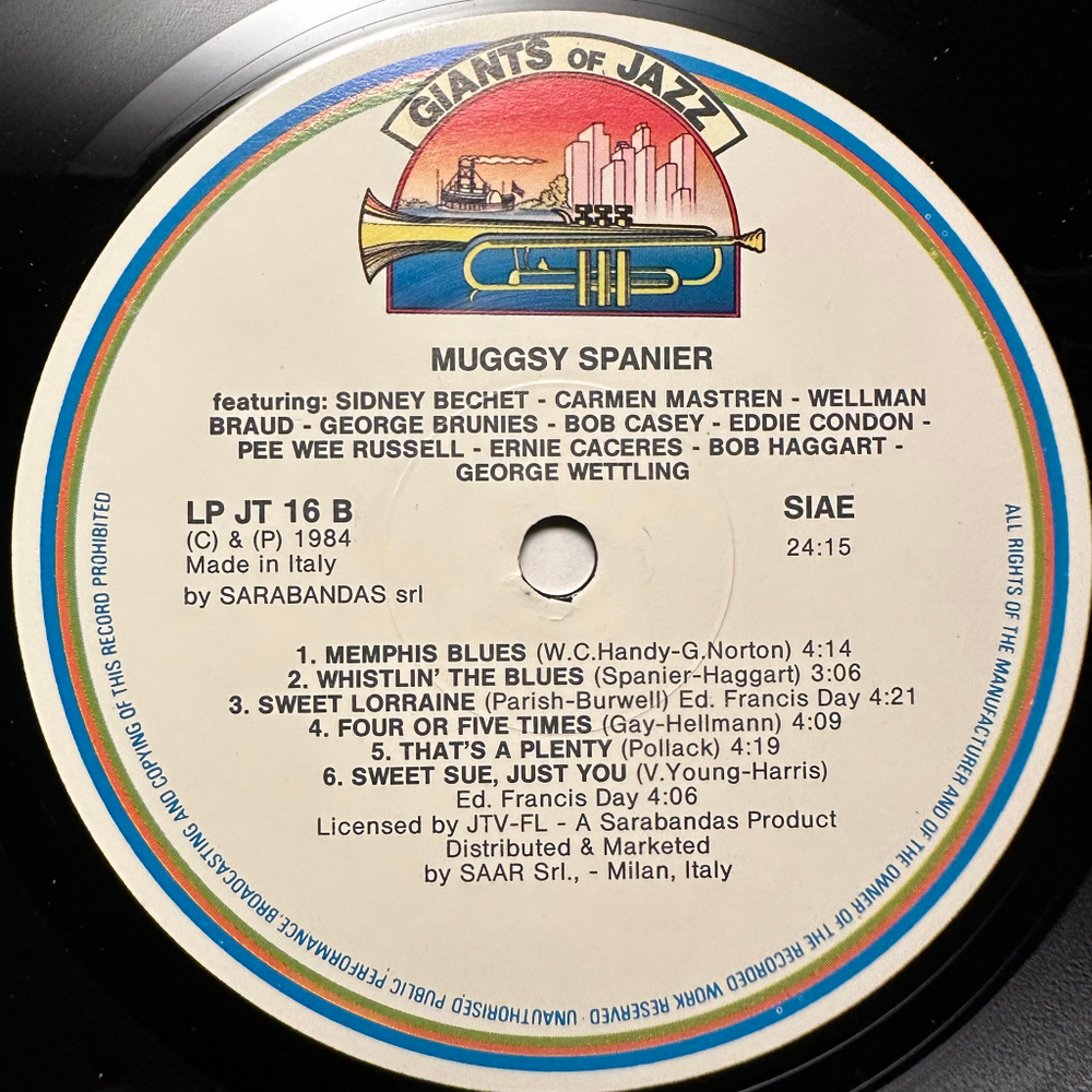 Muggsy Spanier - Muggsy Spanier (Италия 1984г.)