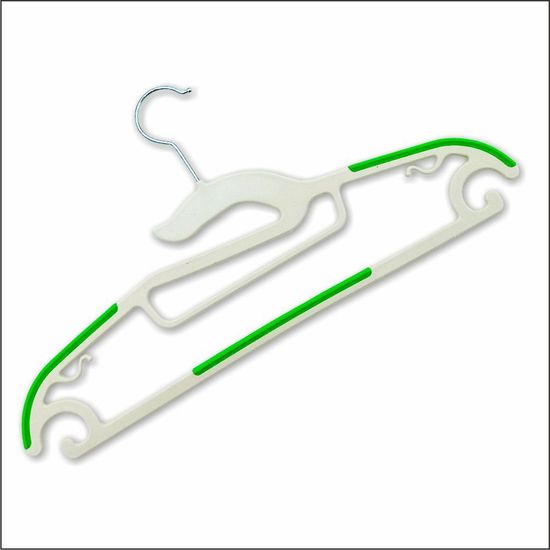 Вешалка с вырезом для ворота, Зеленая, (по 5 шт.)