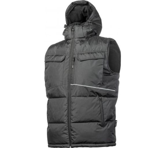 Жилет утепленный с капюшоном черный BORGER Högert, арт. HT5K920