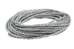 Ретро провод витой Серебристый Шелк Interior Wire Магус ТМ ПВР-СРШ / 3х1,5