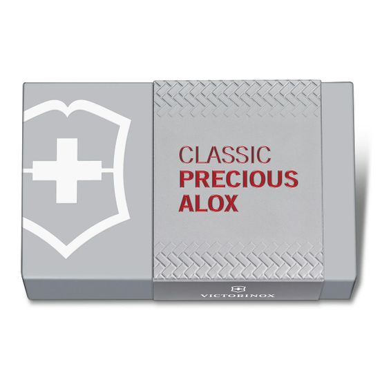 Нож - брелок Victorinox 0.6221.401G Classic Precious Alox клинок из стали X55CrMo14, рукоять алюминий