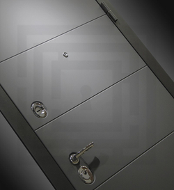 Входная металлическая дверь Лабиринт ART (АРТ) графит 03 Орех бренди