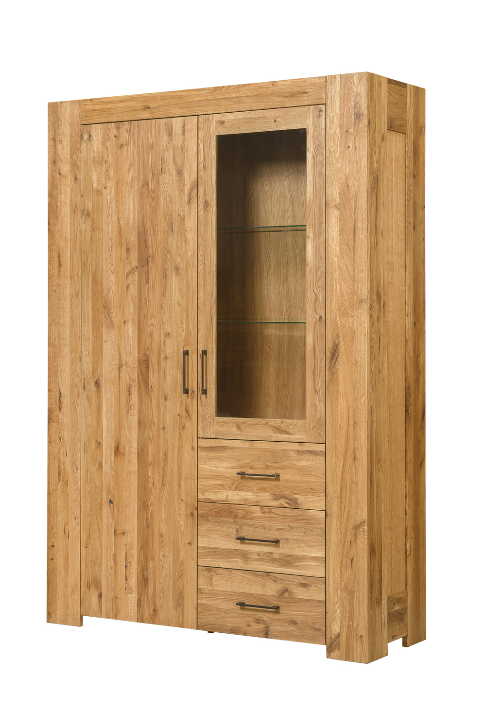 ФЬОРД ЛЮКС Шкаф с витриной (вар.2)