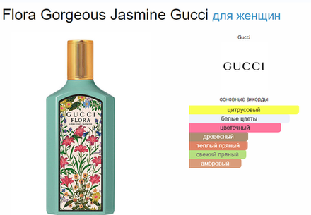 Gucci Flora Gorgeous Jasmine 100ml (duty free парфюмерия)