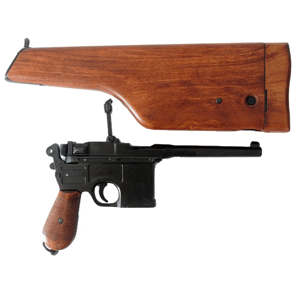 Denix Немецкий пистолет Маузер 1896 года с прикладом-кобурой