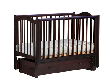 Детская кроватка Lel natural wood 37.3 color Махагон