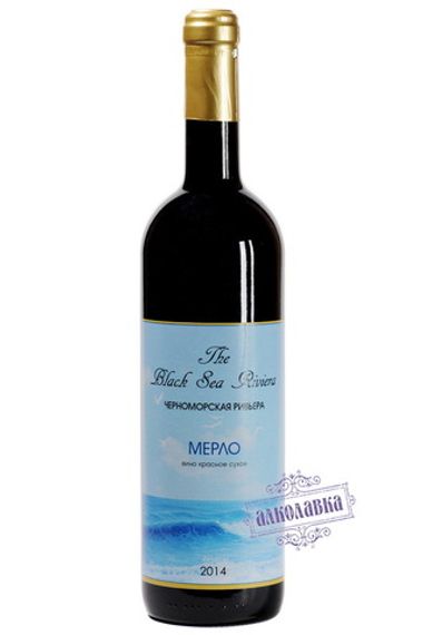 Вино Черноморская Ривьера Мерло красное сухое 0,75л