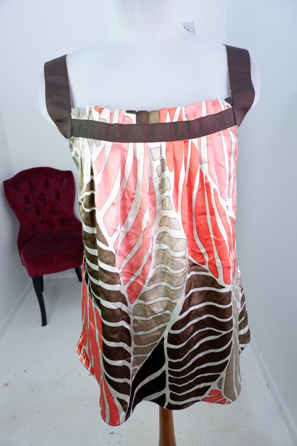 Топ Zara для летнего настроения, маркировка L, визуально 48 размер