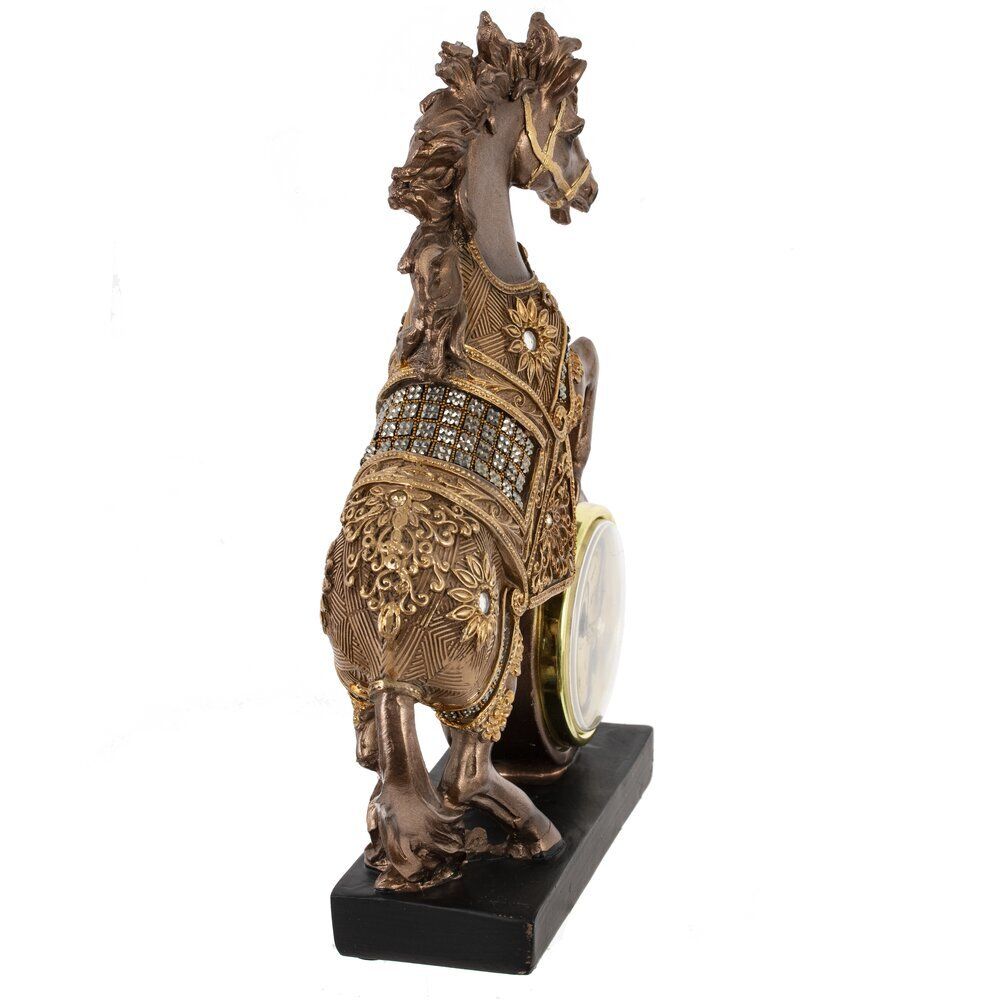 GAEM Фигурка декоративная "Лошадь" с часами (AAAx1,н.п.), L16 W5 H22 см