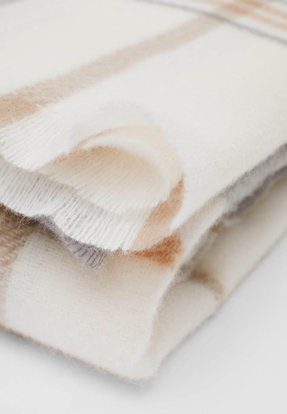 STRADIVARIUS Клетчатый шарф, серый